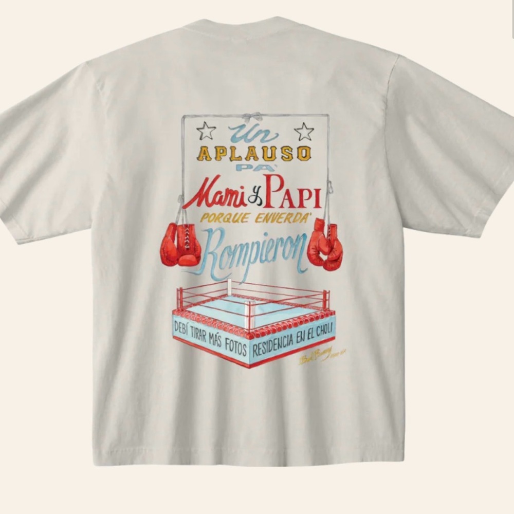Boxing Ring Graphic Tee with Red Gloves
